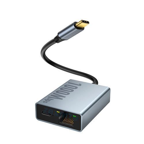 Zexmte 1000Mbps Ethernet Adapter for Chromecast 4K Google TV USB C