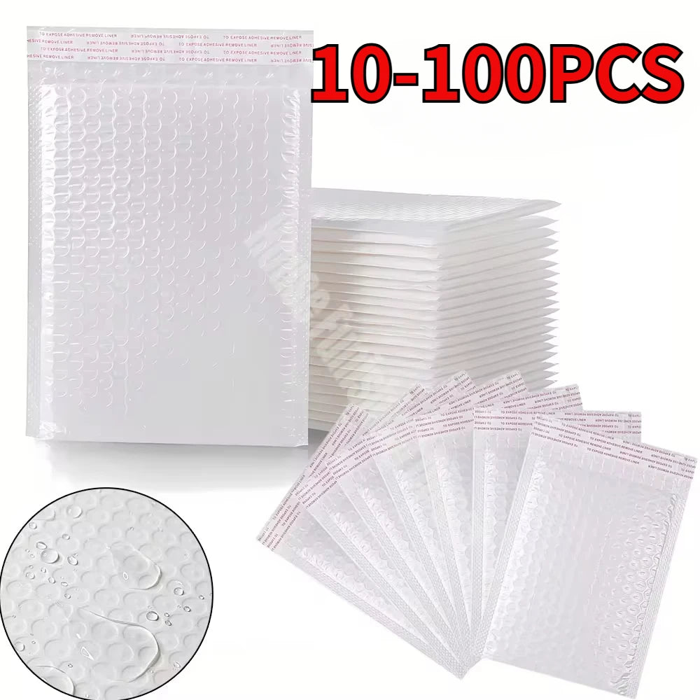 10-100PCS Bubble Mailers Wholesale White Padded Envelope for Packaging