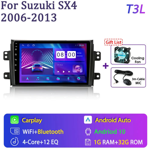 Srnubi Android Car Radio For Suzuki SX4 2006 - 2014 For Fiat Sedici