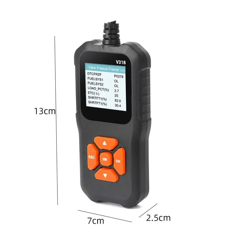 1 PC V318 Automobile Fault Diagnosis Instrument Engine Tester Scanner