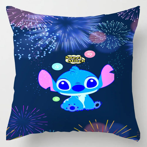 Anime Figure Disney Stitch Double Sided Print Pillowcase Kawaii Stitch