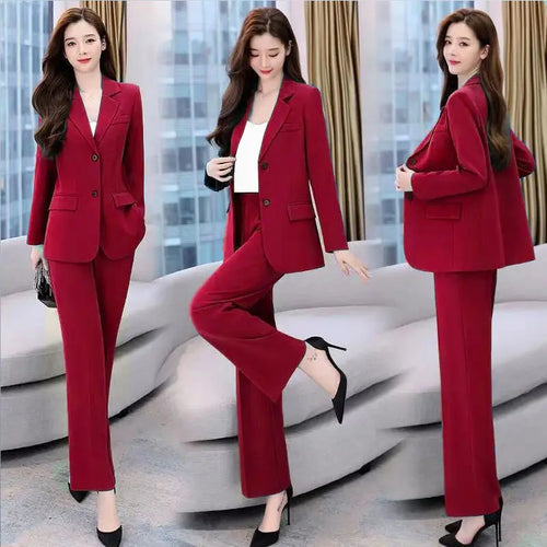 Women's Fashion Professional Suit Korean Elegant Spring Autumn New