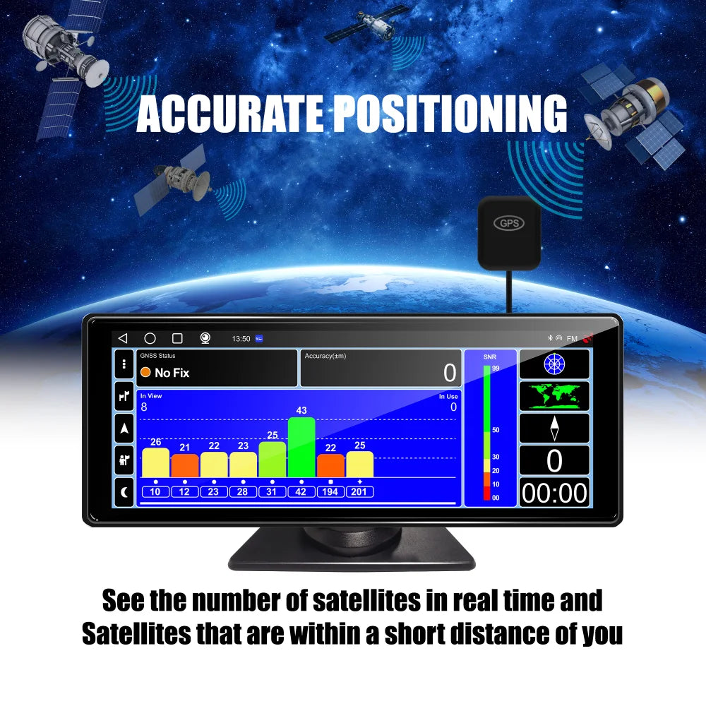 10.26 Inch2G+32G Android 13 Car DVR Wireless CarPlay & Android Auto