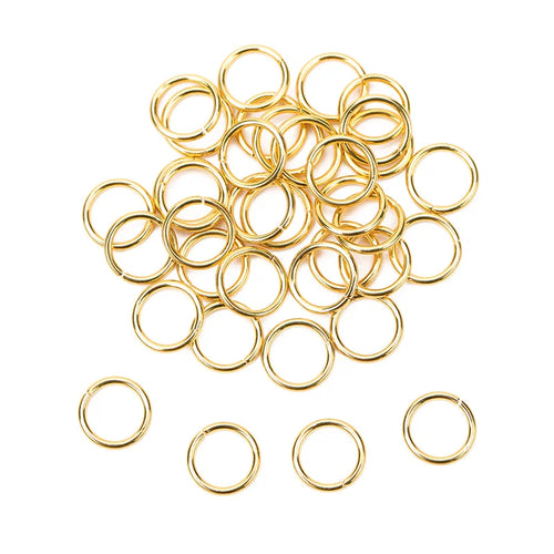 100pcs PVD Never Fade Stainless Steel Open Jump Rings 4 5 6 8 10 mm