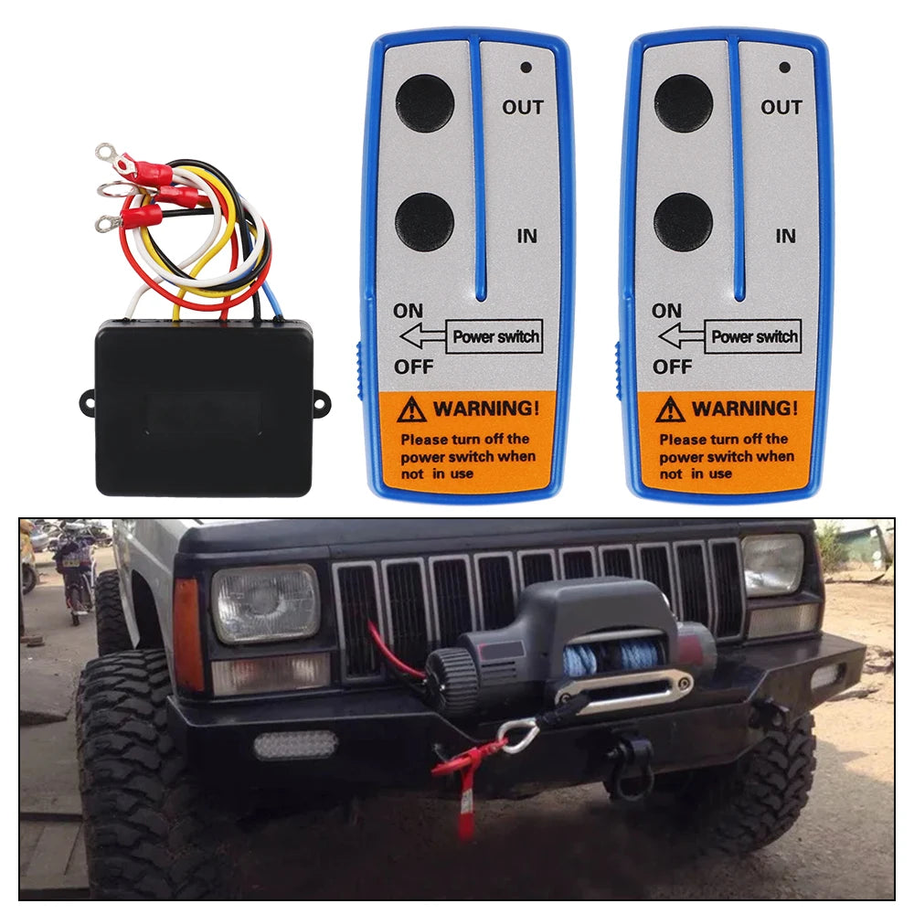 12V Trailer Winch Remote Control System Switch Controller For Jeep Off