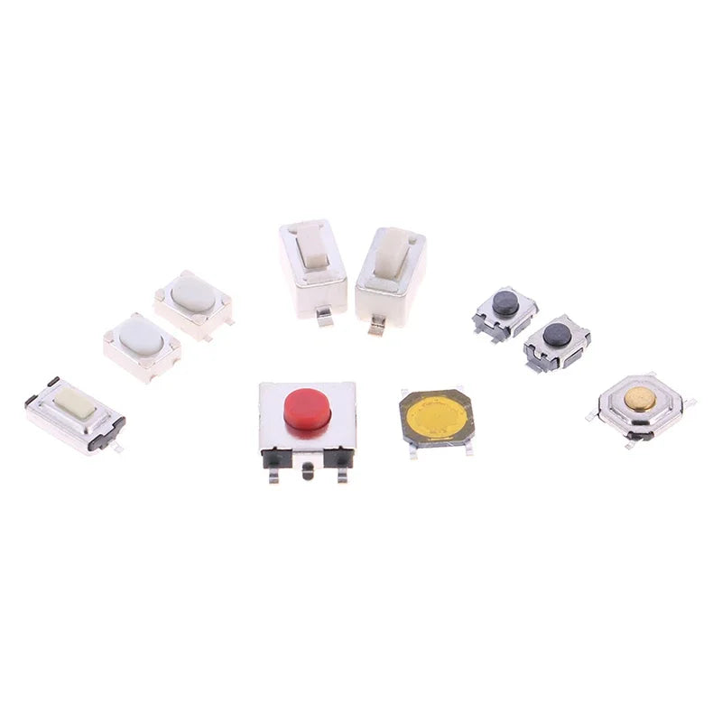 100/200/250pcs 10 Types Durable Car Remote Control Tablet Actile Push
