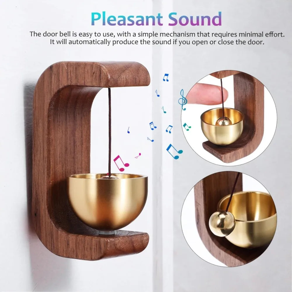 Brass Bell Wind Chime Home Decor Doorbell Chime for Outdoors Door Bell