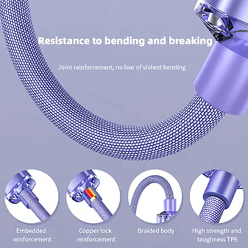 120W Fast Charge USB Type C Quick Charge Cable For Xiaomi Redmi Note