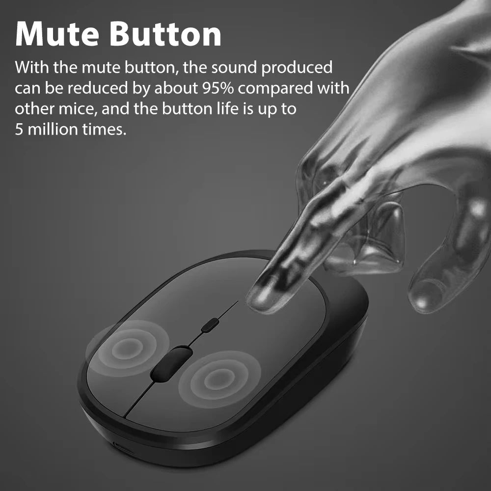 Xiaomi Wireless Mouse Bluetooth-compatible 2.4G Silent Mice Adjustable