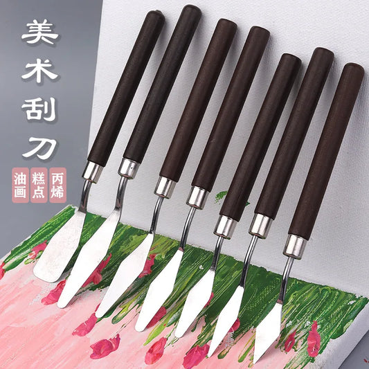 1/3/5/7Pcs/Set Stainless Steel Oil Painting Knife Artist Spatula Art