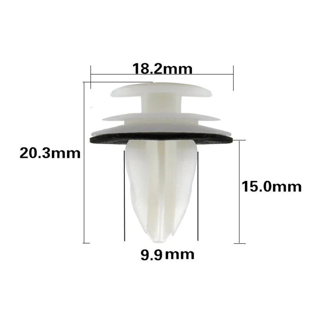 50PCS Door Panel Clip with Seal Ring Fastener Rivet Bumper Clip