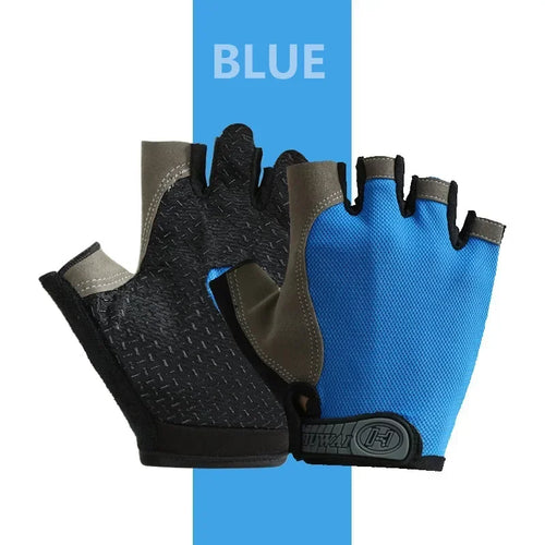 Fingerless Gym Training Gloves for Men Women Cycling Gloves Sports