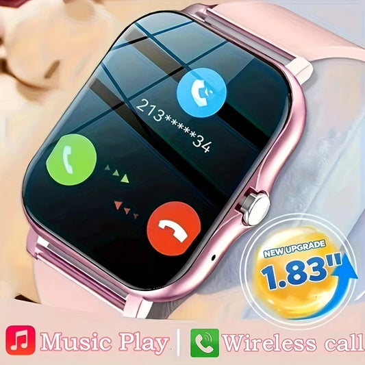 1.83‘ ’Men Smart Watch Bluetooth Call Music Playback Smartwatch