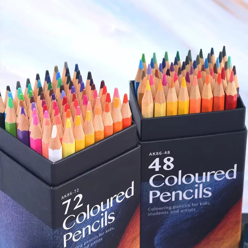 12/18/24/36/48/72 Wooden Colored Pencils Set Coloring Colorful Art