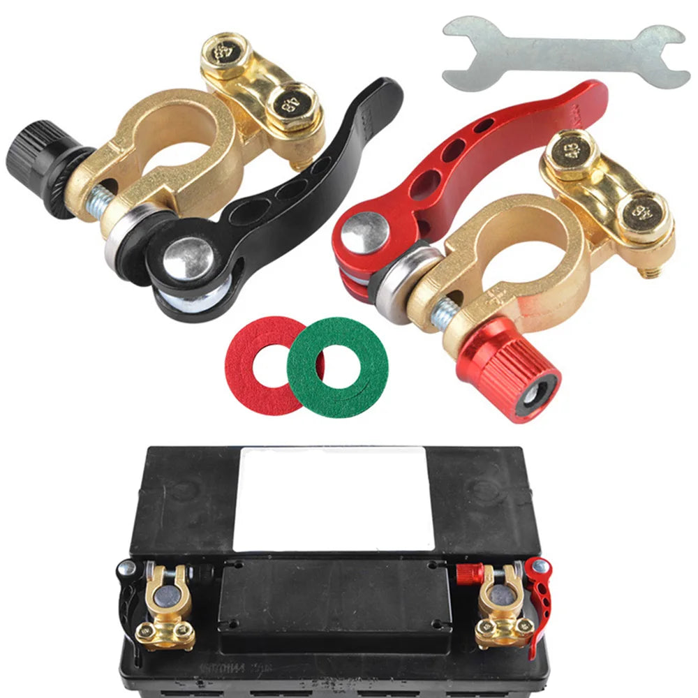 1 Pair 12V 24V Car Battery Terminals Quick Disconnect Auto Cables