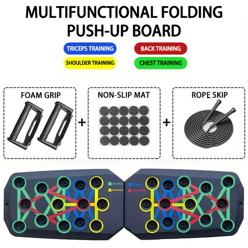 Push-up Board Set Portable Multifunctional Push-up Bar Foldable