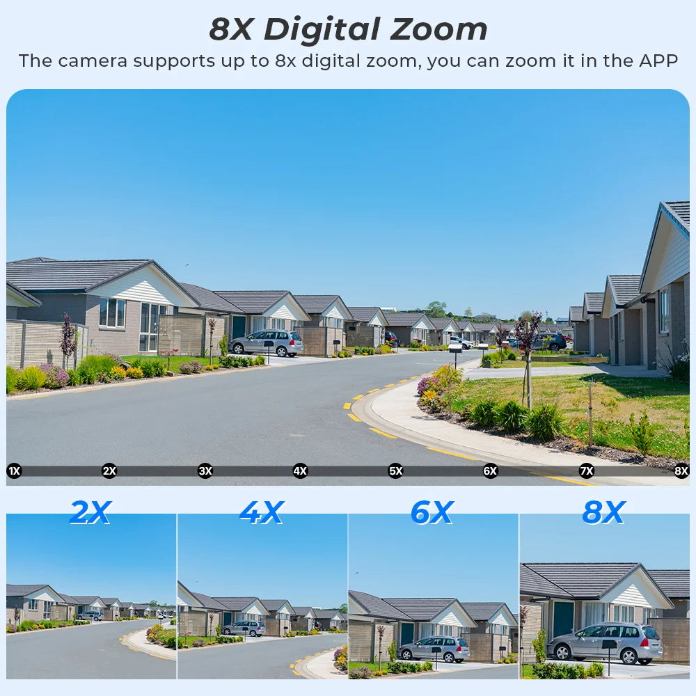 12MP 6K WiFi IP Camera 8X Zoom Dual Screens 8MP PTZ Wifi Surveillance