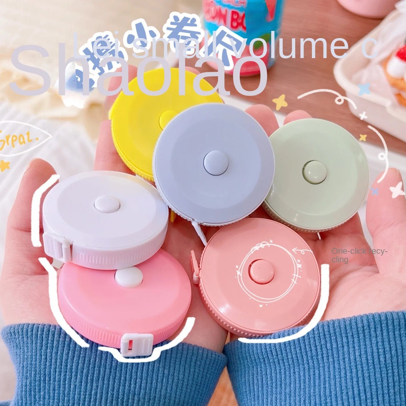 1 Pc 1.5m Portable Retractable Ruler Mini Tape Measure Sewing Leather