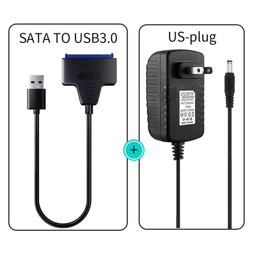 USB 3.0 to SATA/Type-C Adapter Sata Cable 2.5/3.5 Inch SSD HDD SATA