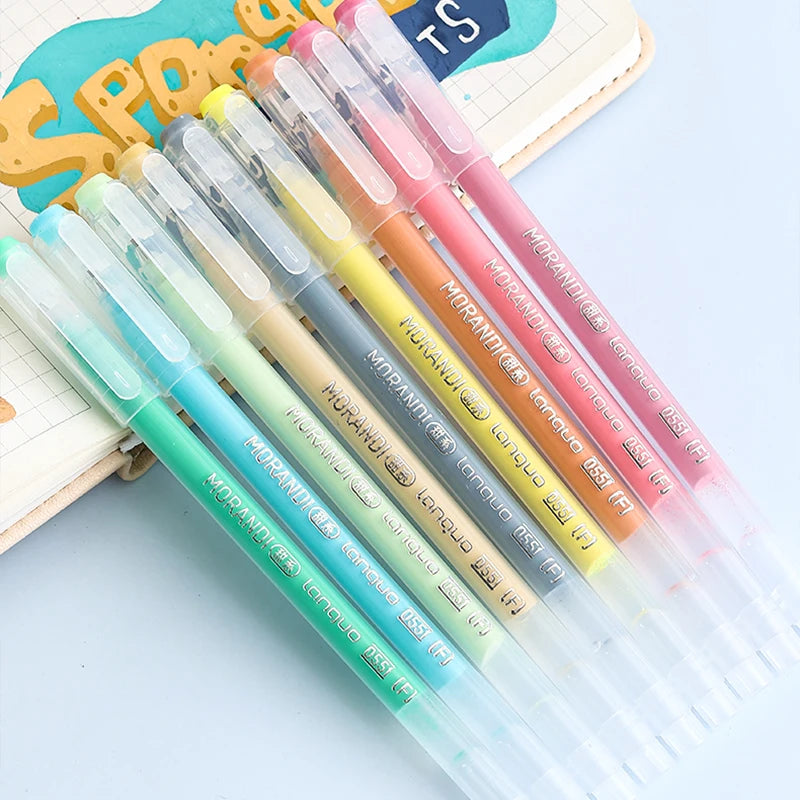 13Style 9pcs/set Multi-Color Pen Large-Capacity Color Handbook Pen Set