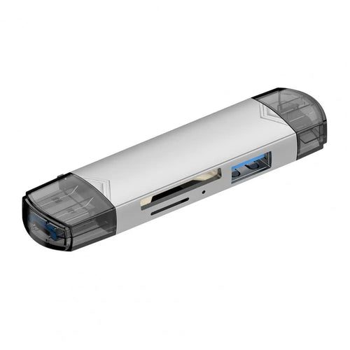 6 In 1 Multifunction Usb 3.0 Card Reader U Disk Type C/Micro Usb/Tf/Sd