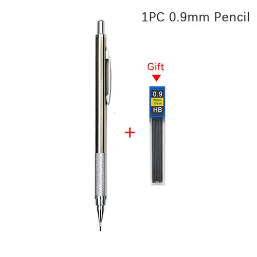 0.5 0.7 0.9 1.3 2.0mm Mechanical Pencil Set Full Metal Art Drawing
