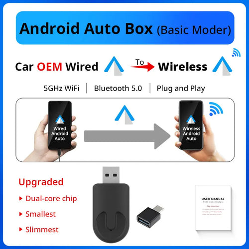 XUDA AI Box Wired to Wireless Carplay and Wireless Android Auto Keep