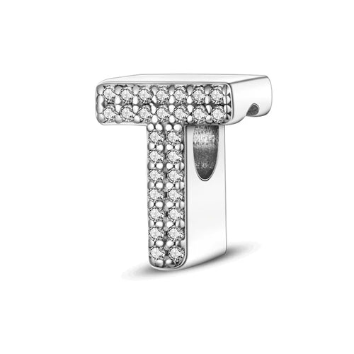 26 Letters Charm Beads Fit For Pandora 925 Sterling Silver Bracelet