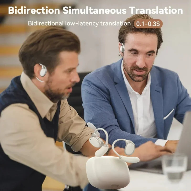 150 Languages Free Smart Translation Bluetooth 5.4 Headset Real-time