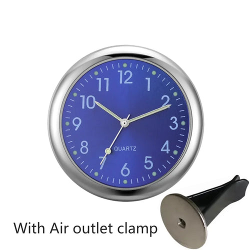 Car Clock Luminous Auto Ornament Mini Automobiles Internal Stick-On