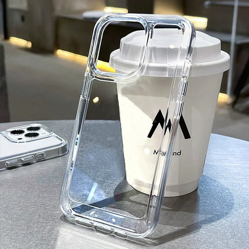 Luxury Silicone Transparent Shockproof Armo Case For iPhone 15 14 13
