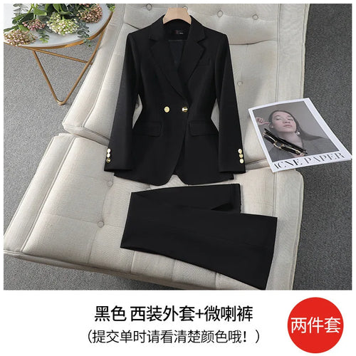 High Quality Blue Red Black White Ladies Pant Suit Women Female