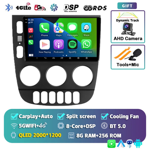 Android 14 Carplay Auto 2K Screen Car Radio Multimedia Player