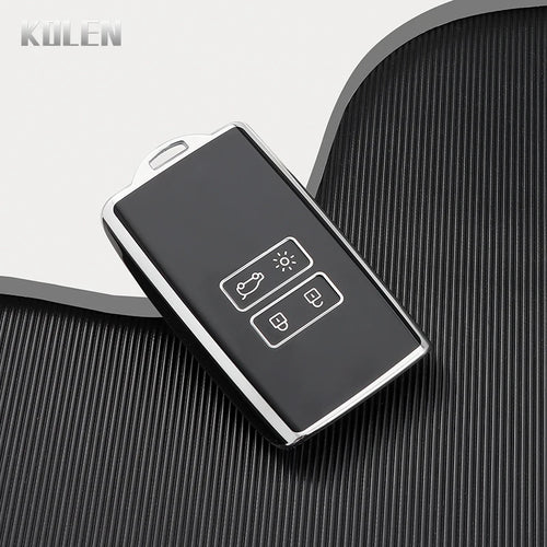 TPU Car Card Key Case Cover Shell Fob For Renault Koleos Captur Megane