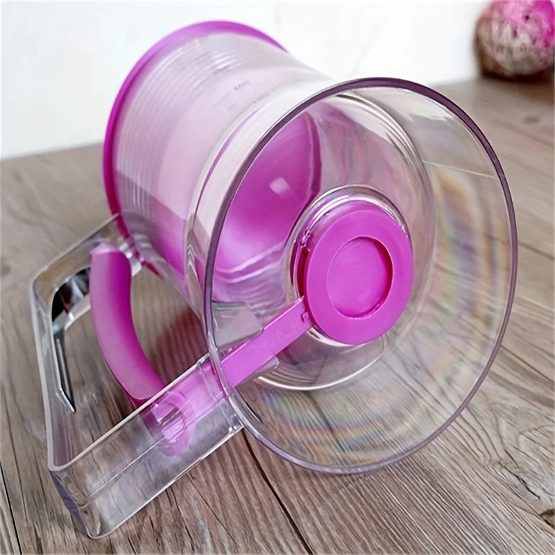 1 Pcs 900ml Batter Dispenser Hand-held Graduated Funnel Pastry Dough