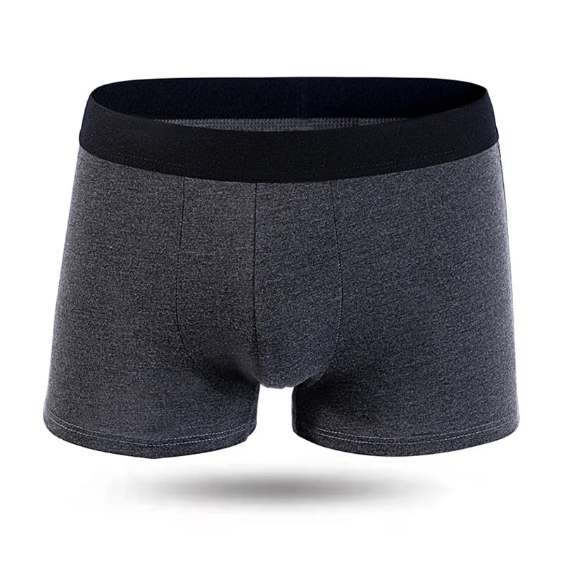 10Pcs Pack Men Panties Solid Color Underwear Male Brand Boxer And