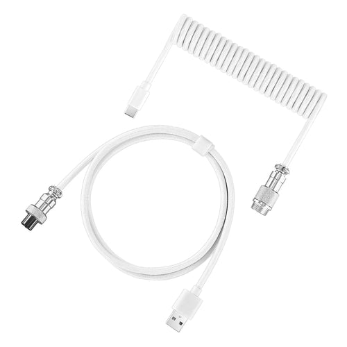 NNBILI Mechanical Keyboard Coiled Cable Wire Type C USB Port Aviator