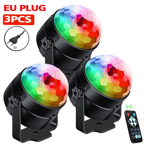1-4Pcs Aalternating fFashing Light Stage Lamp with Remote Control EU