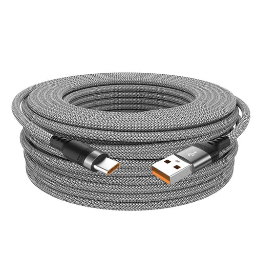 Extended 5-Meter Type-C USB Android 5A Super- Charging Cable Suitable