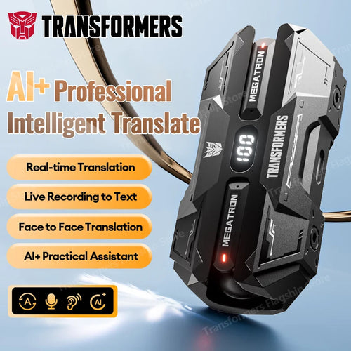 AI Earphones TRANSFORMERS TF-T51 Translation Wireless Headphones Low