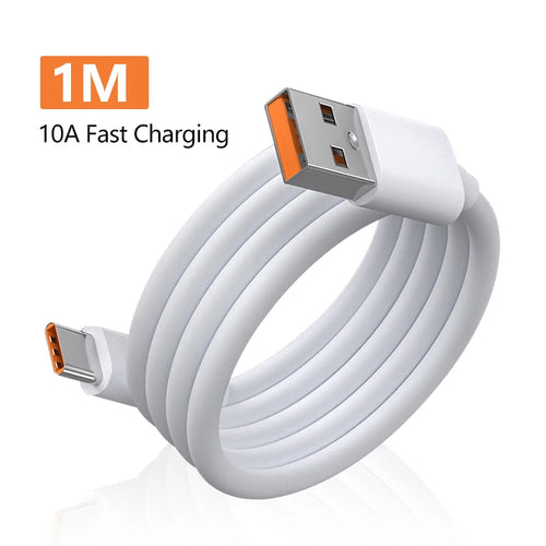 10A Type C Fast Charging Cable for Huawei Mate 40 50 Mobile Phone 120W