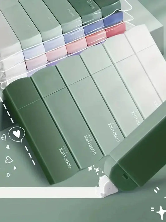 1 Pack Of 6 Correction Tape Gradients Macaron Color Portable Mute