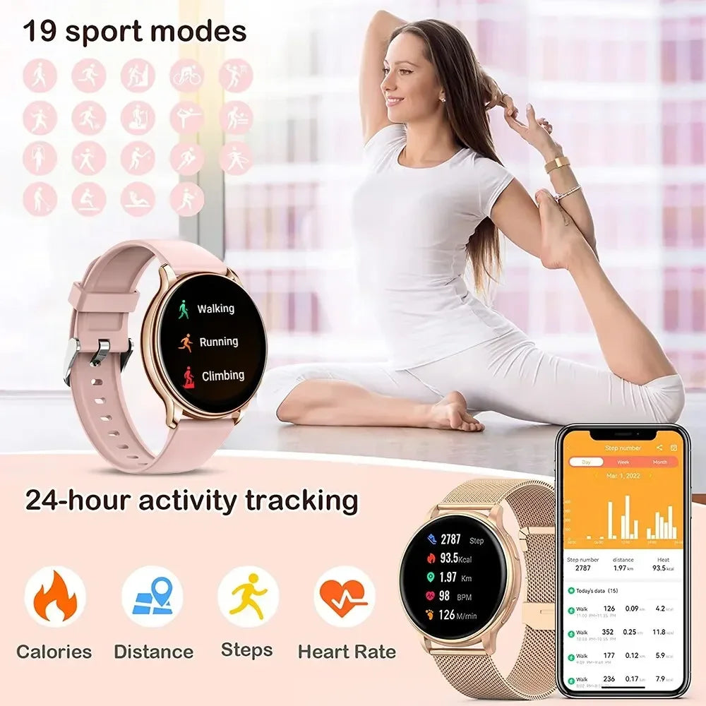 Xiaomi Bluetooth Call Smart Watch Women Steel Watches Men Sports