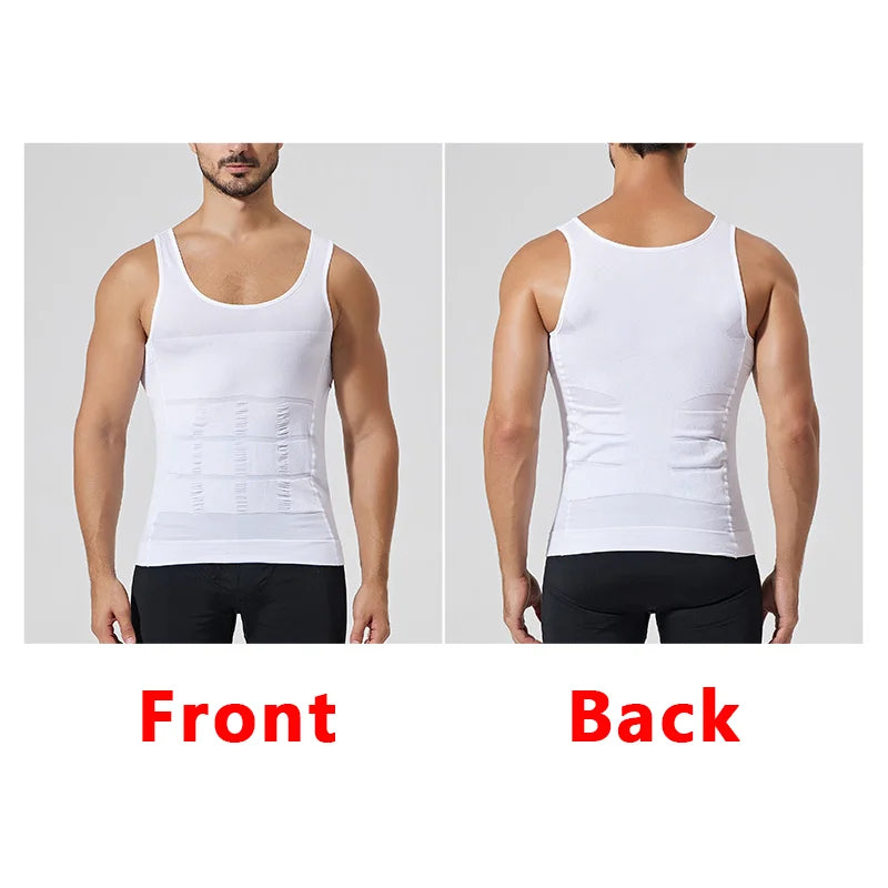 YBFDO Men Body Shaper Slimming Compression Vest Undershirt Seamless