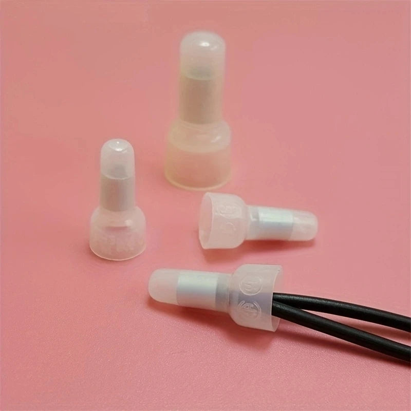120Pcs Closed End Crimp Cap 22-16 16-14 12-10 AWG Gauge Wire Connector