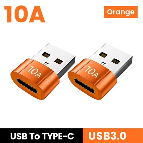 10A USB 3.0 Type C Adapter TypeC Female To USB Male Converter Fast