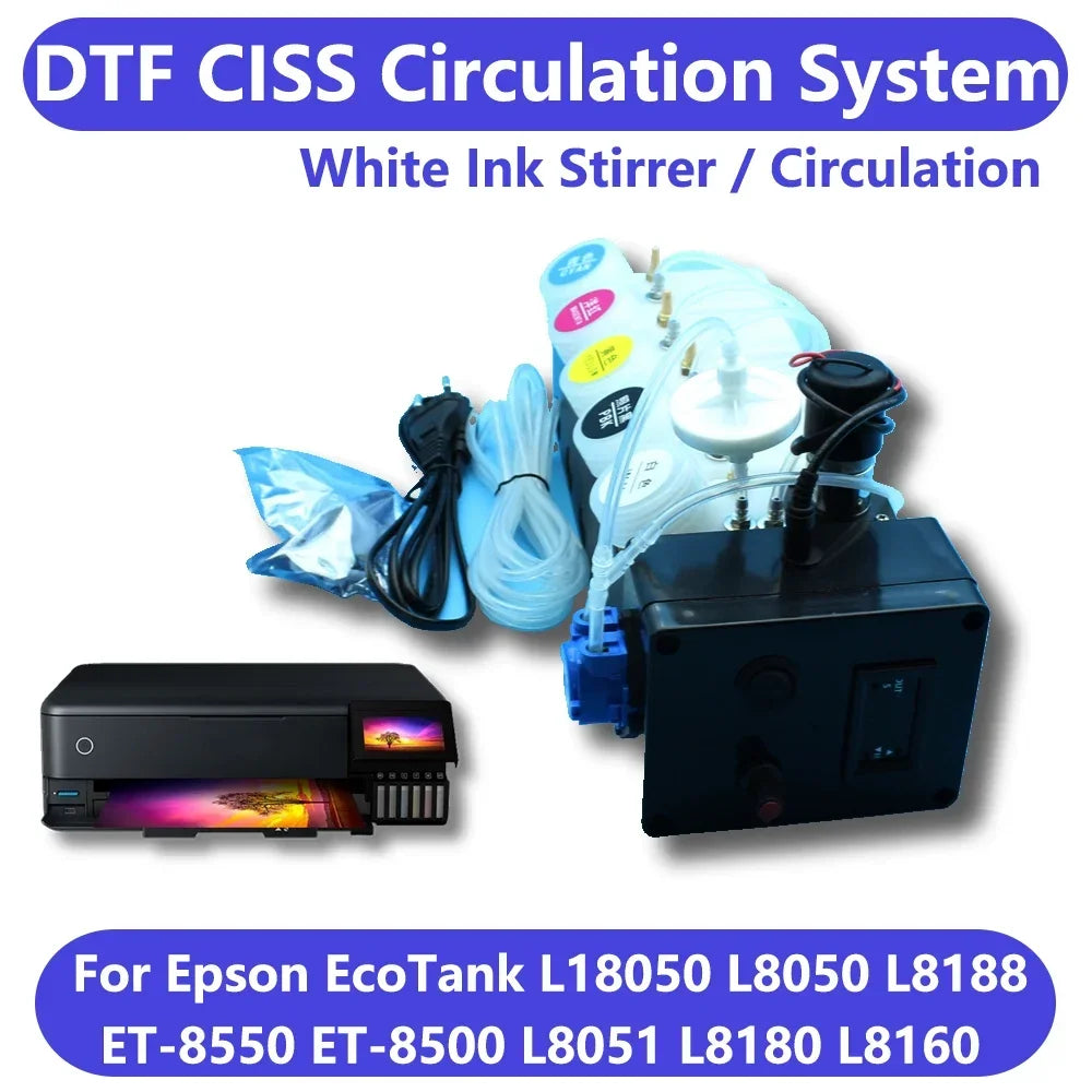 L18050 L8050 DTF CISS System Modify Ink Kit For Epson Et8550 L1800