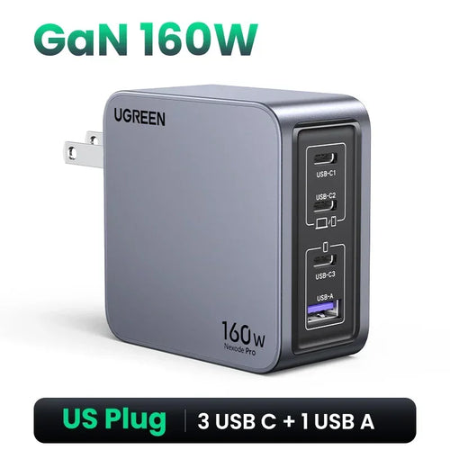 UGREEN 160W GaN Charger PD3.1 Type C QC4.0 3.0 Quick Charge For