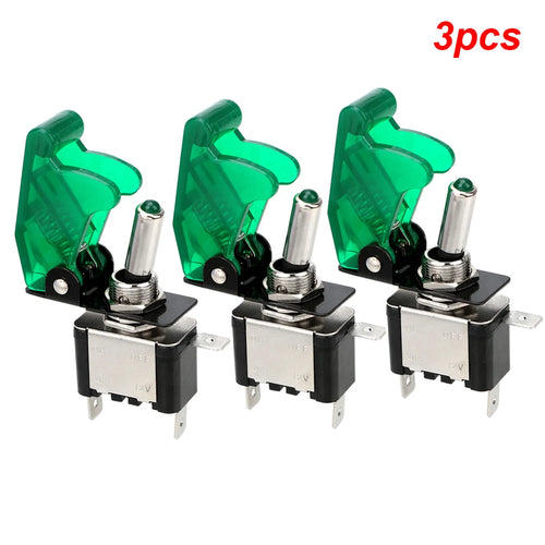 12V SPST Toggle Rocker Switch LED Light for Ignitions Boost Marine