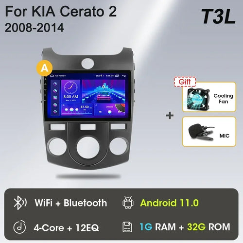Srnubi Car Radio Android 12 Auto For KIA Forte Cerato 2008-2014